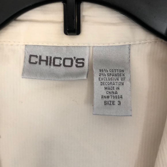 CHICOS CREAM COLOR LIGHT WEIGHT JACKET - Picture 2 of 5